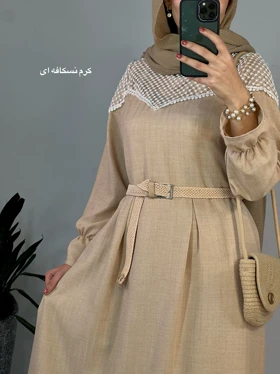 پیراهن مانتویی بلند گلدخت 1