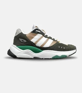 کفش کتانی مردانه کرم خاکستری سفید سبز ADIDAS torsion