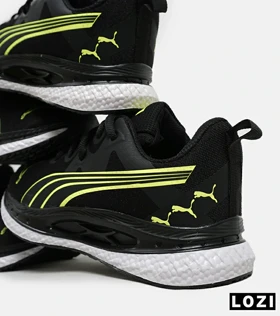 کفش کتانی ورزشی مردانه و زنانه مشکی سبز PUMA