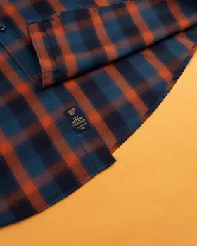 پیراهن چهارخانه مردانه 4019