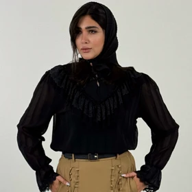 شومیز پروانه مرواریدی