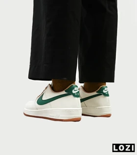 کفش مردانه و زنانه سفید سبز NIKE AIR FORCE