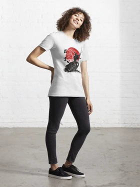 تیشرت با طرح Samurai The Ghost Classic T-Shirt Design گوست اف سوشیما