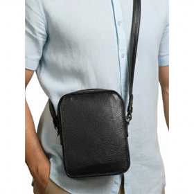 کیف دوشی چرم طبیعی شروین