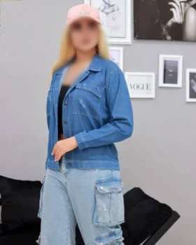 کت کراپ کوتاه جین سبک ترک کد 50127