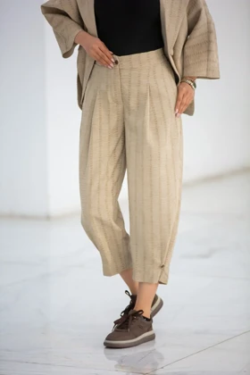 شلوار زنانه شنل مچ دکمه