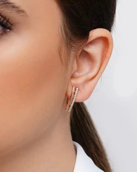 گوشواره نگین‌دار روژیا ژوپینگ