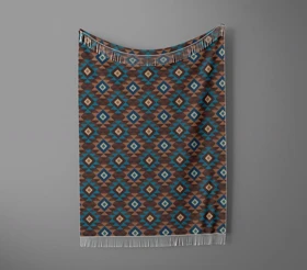 شال مبل ریش دار sofa shawl 382