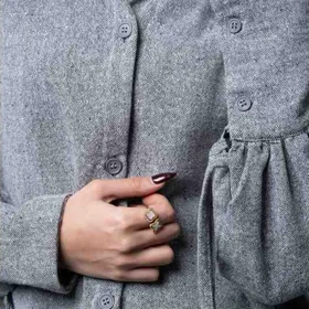 شومیز آستین بنددار زنانه مدل _ 8034037