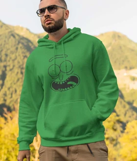 هودی طرح ریک و مورتی | Pickle Rick Face Men's hoodie کد 259854