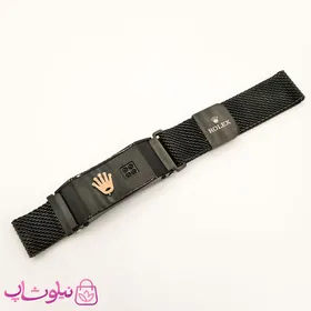 دستبند مردانه استیل رولکس مشکی