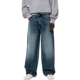 شلوار جین فول بگ مردانه pull & bear کد 344