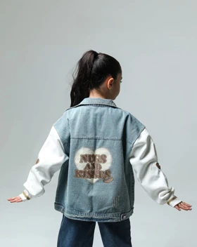 دوتیکه کت جین و تیشرت دخترانه کد 3807