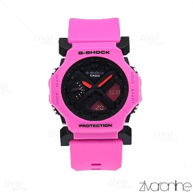 ساعت جی شاک GA2300 مردانه چند موتوره صورتی صفحه مشکی 106293