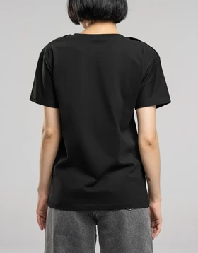 یقه گرد پولک و سرشانه دکمه طلایی