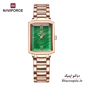 ساعت مچی زنانه برند نیوی فورس مدل Do-NAVIFORCE 5039 (رزگلد سبز)