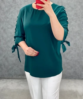 شومیز آستین دکمه
