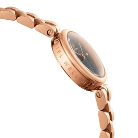 ساعت DW زنانه مدل ELAN رزگلد صفحه سبز طرح دار DW-5497-L
