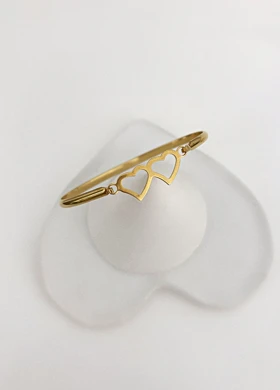 دستبند زنانه طرح طلا پلاک دار 842