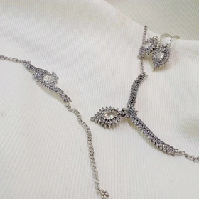 سرویس کامل برند شین مدل «اشک الماس» | نسخه سیلور (رادیوم) با گارانتی 1 ساله