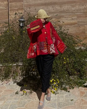 مانتو چهل تیکه تک‌رنگ ابریشم