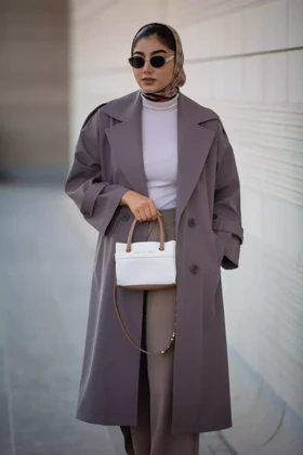 مانتو بارانی بلند کاملیا