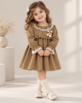 پیراهن دخترانه پریزاد ( 2 تا 6 سال ) کد 30780