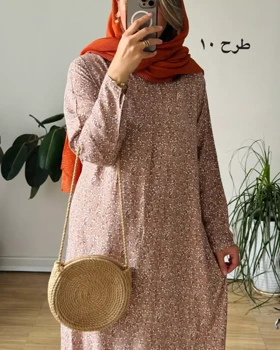 پیراهن ساحلی نخی مینا