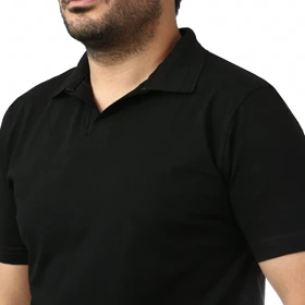 پولوشرت آستین کوتاه یقه شکاری مردانه سیزر مدل 15611951