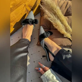 صندل پاشنه پاپیونی پیچازی –