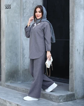 ست دوتیکه تونیک شلوار زنانه کد 323