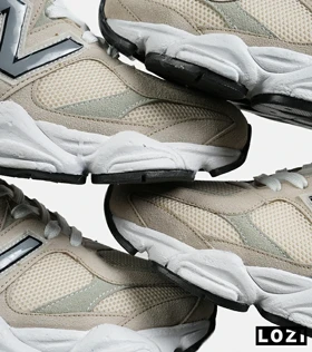 کفش کتانی مردانه و زنانه کرم آبی NEW BALANCE 9060