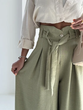 شلوار بنددار آنجلا