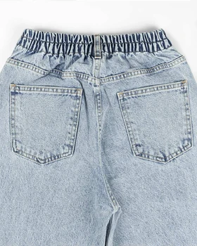 شلوار جین نیم بگ زنانه 70004931