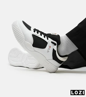 کفش کتانی مردانه کرم مشکی FILA مدل 5380