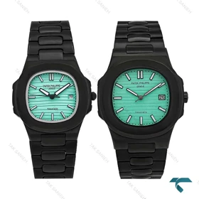 ساعت پتک فیلیپ ناتیلوس ست مشکی صفحه تیفانی Patek-7243-S