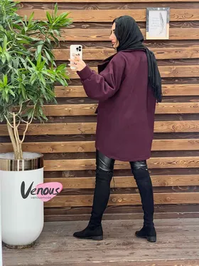 پالتو فوتر آستین پفی