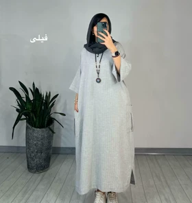 مانتو کفتان لینن الناز 3