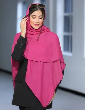 روسری وال اسلپ دور مرواریدی