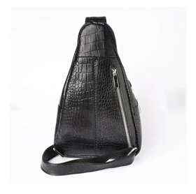 کیف دوشی ویتارا چرم کروکودیل مشکی