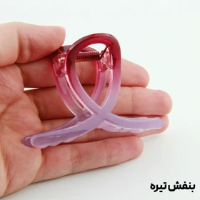 کلیپس دخترانه مدل پیچی باریک (بنفش تیره)