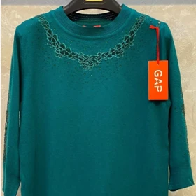 بلوز بافت گپ ترک مجلسی کار شده