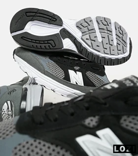 کفش کتانی بزرگ پا مشکی خاکستری NEW BALANCE 993