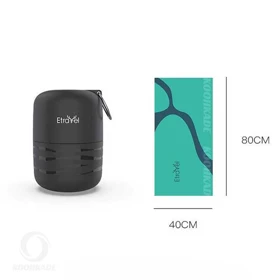 ست جعبه و حوله مسافرتی ETRAVEL mjh02 (مشکی)