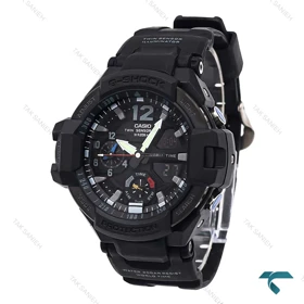 کاسیو جیشاک GA-1100 مردانه مشکی عقربه آبی قرمز Gshock-6565-G