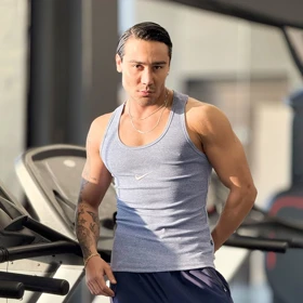 رکابی تنک تاپ قهرمانی کبریتی نایک آبی