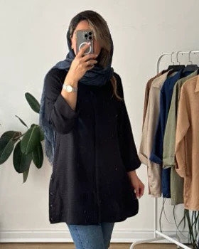 مانتو بغل دگمه طناز 1