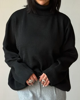 بافت یقه اسکی لانگ کد 1500139 (مشکی)