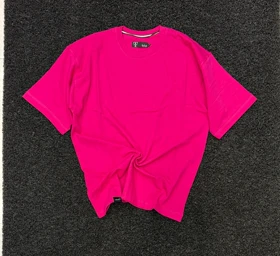 تیشرت لش باکسی مرجانی صورتی مردانه پارچه ماکان گرماژ بالا