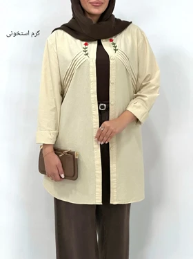 مانتو لینن گلدوزی نورا 1